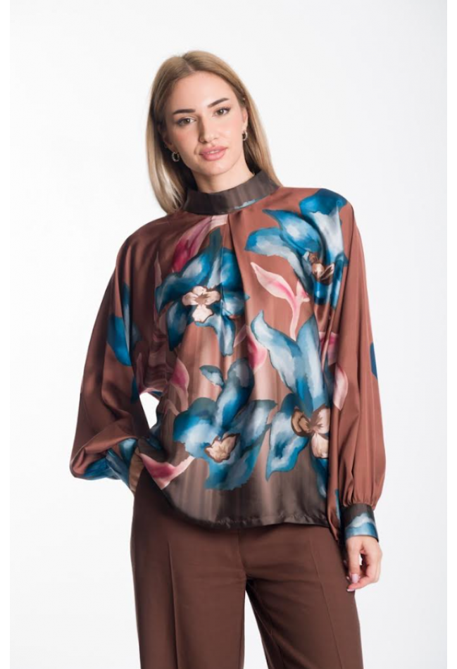 ΜΠΛΟΥΖΑ ΕΜΠΡΙΜΕ ΚΑΦΕ MARAS COLLECTION  X26/3079