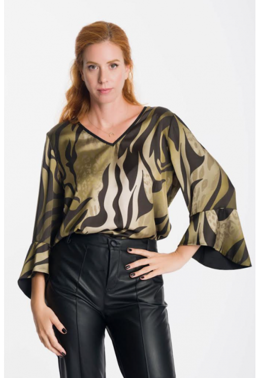 ΜΠΛΟΥΖΑ ΕΜΠΡΙΜΕ ΛΑΔΙ MARAS COLLECTION Χ26/3019