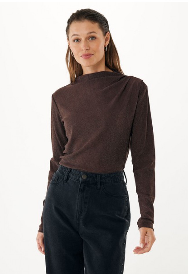 ΜΠΛΟΥΖΑ ΚΑΦΕ  DARK BROWN MEXX MF007702053W