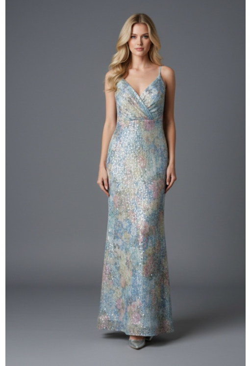 Βραδινό φόρεμα γαλάζιο MORATTI 17103415