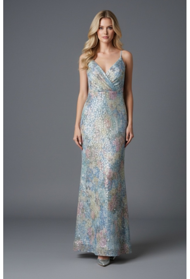 Βραδινό φόρεμα γαλάζιο MORATTI 17103415