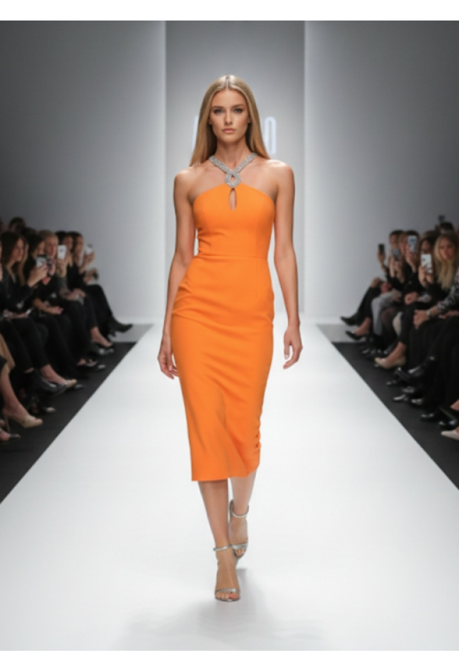 Φορεμα Πορτοκαλι MORATTI 4329