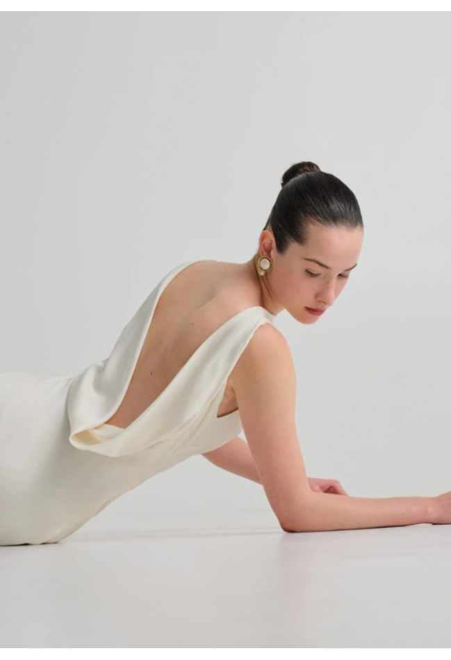 ΦΟΡΕΜΑ ΙΒΟΥΑΡ NASH BY AVLONITI MORGAN IVORY DRESS