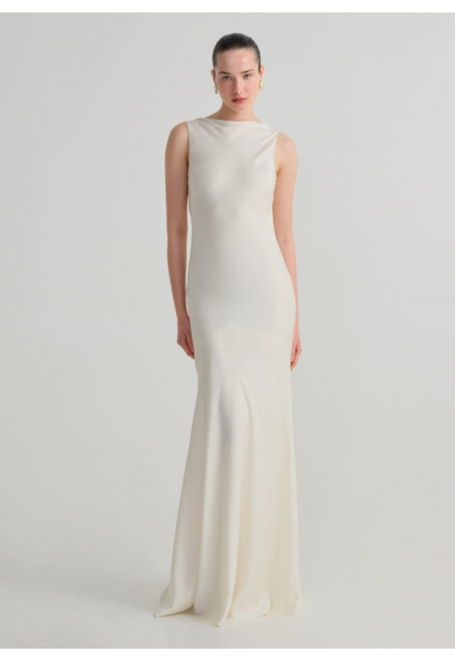 ΦΟΡΕΜΑ ΙΒΟΥΑΡ NASH BY AVLONITI MORGAN IVORY DRESS