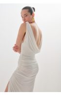 ΦΟΡΕΜΑ WITE NASH BY AVLONITI LEONORE WITE DRESS