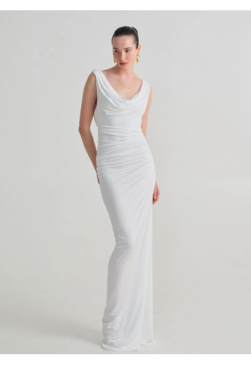 ΦΟΡΕΜΑ WITE NASH BY AVLONITI LEONORE WITE DRESS