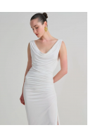 ΦΟΡΕΜΑ WITE NASH BY AVLONITI LEONORE WITE DRESS