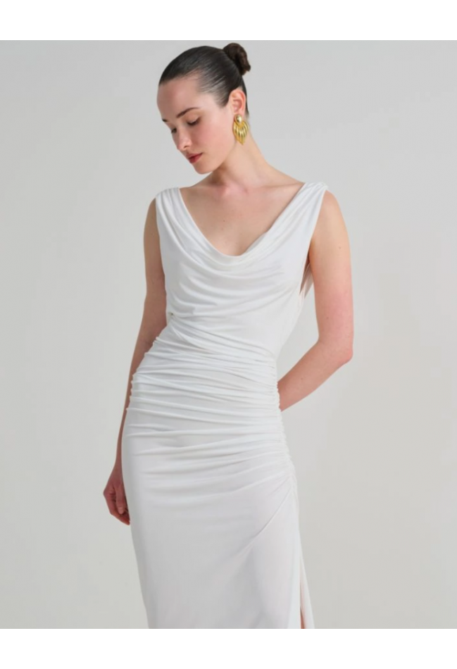 ΦΟΡΕΜΑ WITE NASH BY AVLONITI LEONORE WITE DRESS