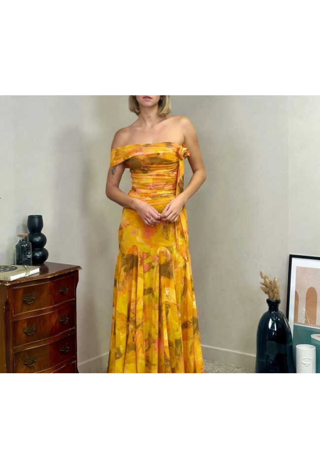 ΦΟΡΕΜΑ ΚΙΤΡΙΝΟ ΦΛΟΡΑΛ REVEROSE 2678