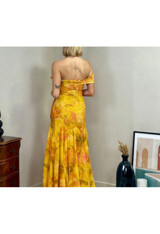 ΦΟΡΕΜΑ ΚΙΤΡΙΝΟ ΦΛΟΡΑΛ REVEROSE 2678