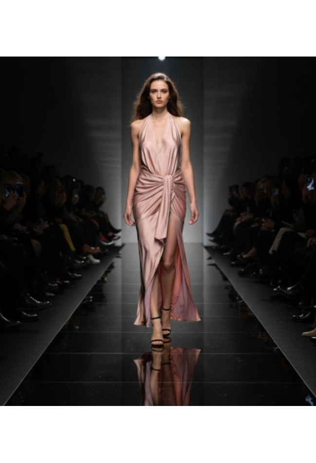 Φόρεμα σομόν STELIOS KOUDOUNARIS 1494