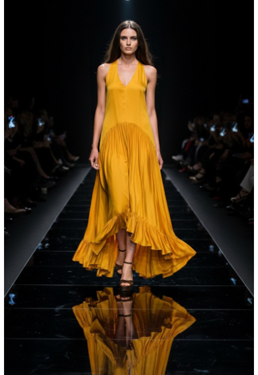 Φόρεμα κίτρινο STELIOS KOUDOUNARIS 1621