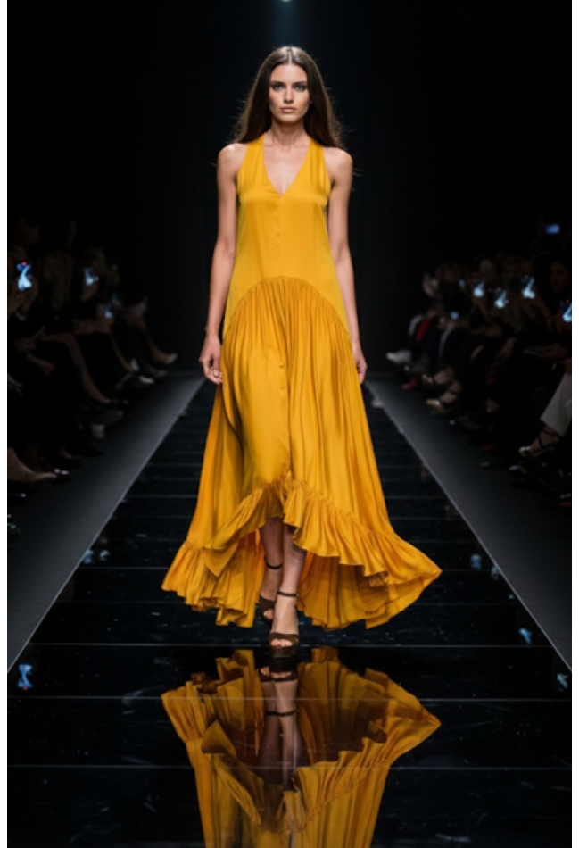 Φόρεμα κίτρινο STELIOS KOUDOUNARIS 1621