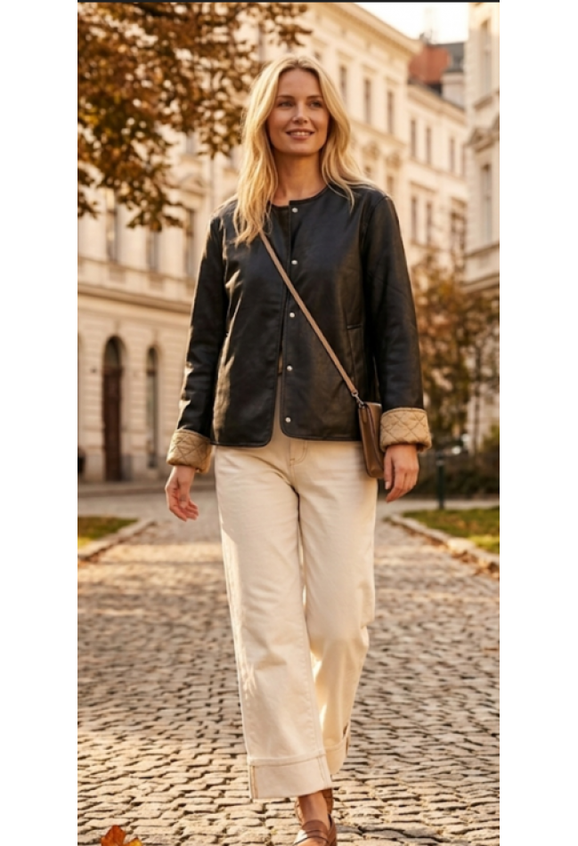 ΜΠΟΥΦΑΝ ΔΕΡΜΑΤΙΝΗ ΜΑΥΡΟ VERO MODA 10338927