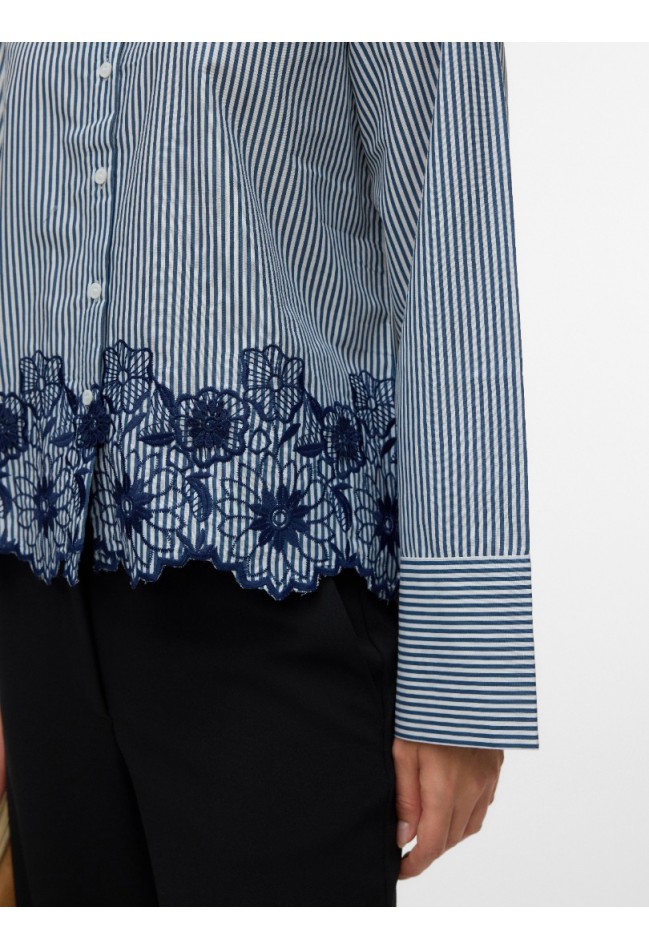 ΠΟΥΚΑΜΙΣΟ ΜΠΛΕ ΡΙΓΑ VERO MODA 10340576