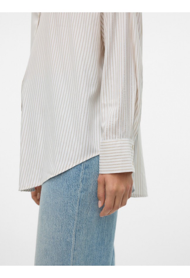 ΠΟΥΚΑΜΙΣΟ ΛΕΥΚΟ ΡΙΓΑ ΜΠΕΖ VERO MODA 10319825