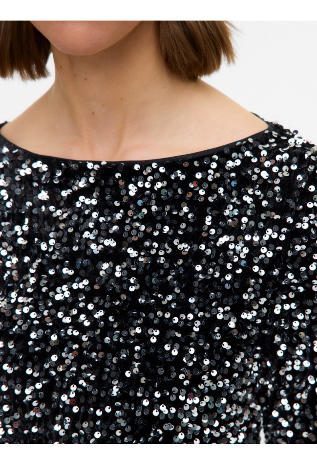 ΦΟΡΕΜΑ ΠΑΓΙΕΤΑ  ΜΑΥΡΟ-ΑΣΗΜΙ VERO MODA 10335717