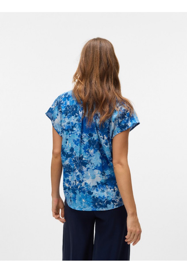 ΜΠΛΟΥΖΑ ΜΠΛΕ ΦΛΟΡΑΛ VERO MODA 10329371