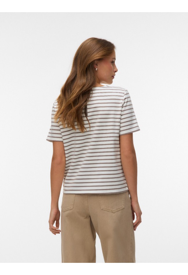 ΜΠΛΟΥΖΑ ΛΕΥΚΟ-ΡΙΓΑ VERO MODA 10304716