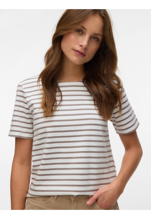 ΜΠΛΟΥΖΑ ΛΕΥΚΟ-ΡΙΓΑ VERO MODA 10304716