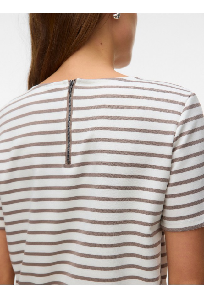 ΜΠΛΟΥΖΑ ΛΕΥΚΟ-ΡΙΓΑ VERO MODA 10304716