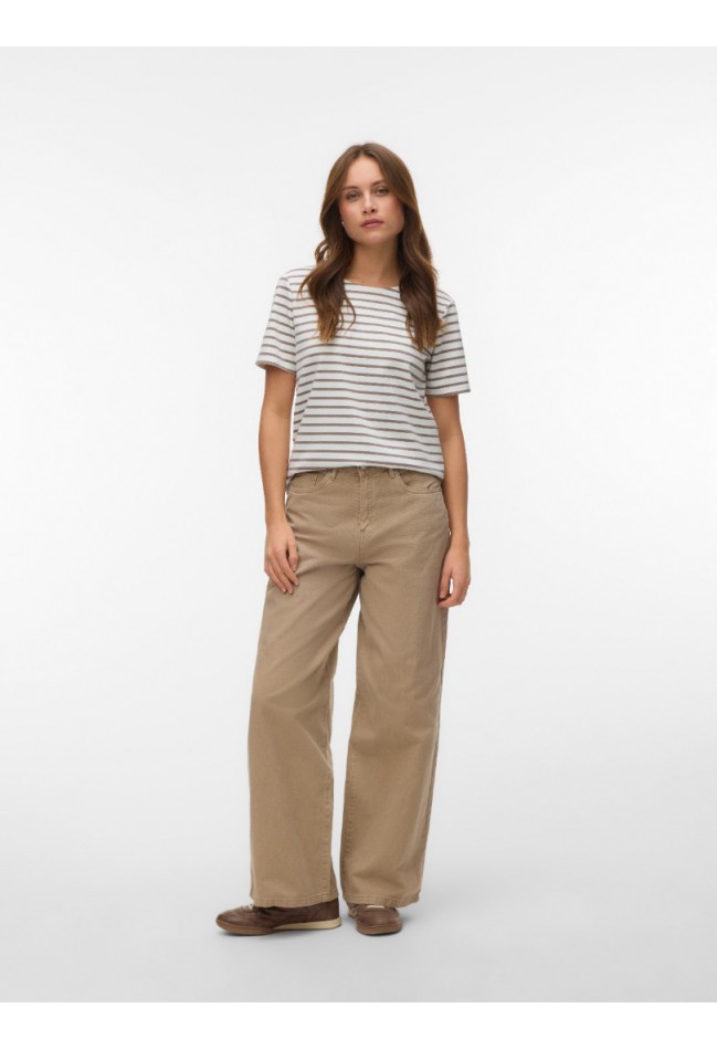 ΜΠΛΟΥΖΑ ΛΕΥΚΟ-ΡΙΓΑ VERO MODA 10304716