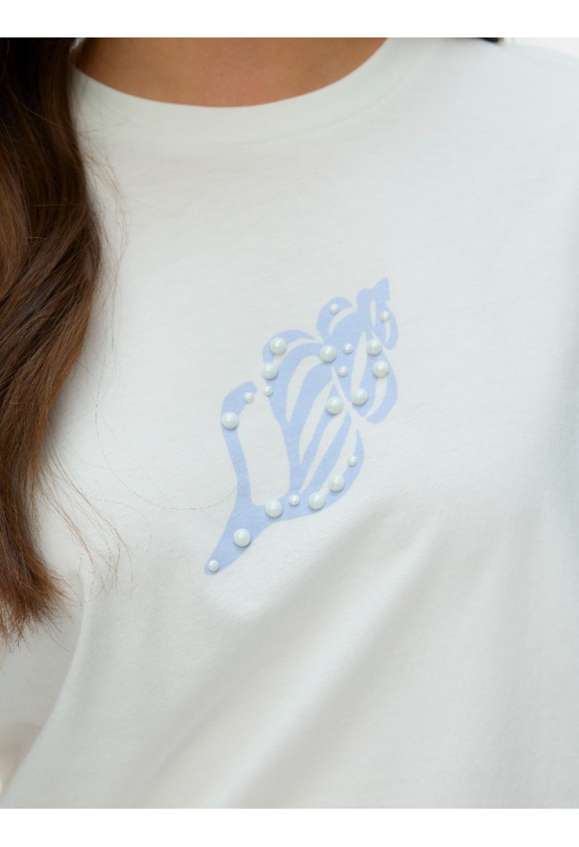 ΜΠΛΟΥΖΑ ΛΕΥΚΗ-ΣΙΕΛ  VERO MODA 10343547