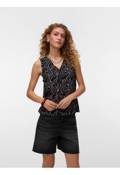 ΜΠΛΟΥΖΑ ΜΑΥΡΟ-ΚΑΦΕ VERO MODA 10301759