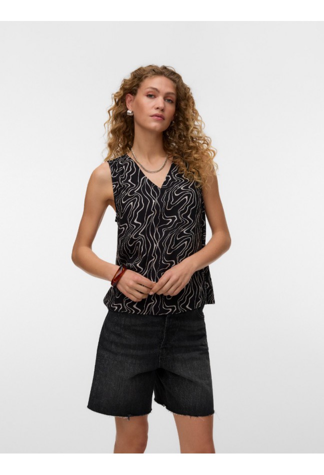 ΜΠΛΟΥΖΑ ΜΑΥΡΟ-ΚΑΦΕ VERO MODA 10301759
