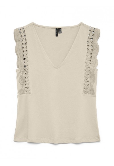 ΜΠΛΟΥΖΑ -ΤΟΠ  ΕΚΡΟΥ VERO MODA 10339862