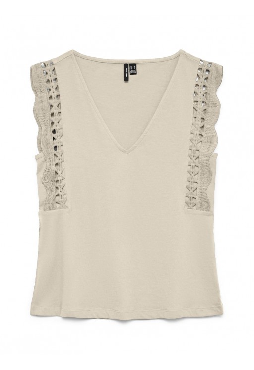 ΜΠΛΟΥΖΑ -ΤΟΠ  ΕΚΡΟΥ VERO MODA 10339862