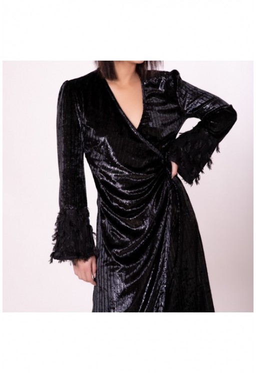 Φόρεμα  βελούδο μαύρο TWENTY-29 21075459281